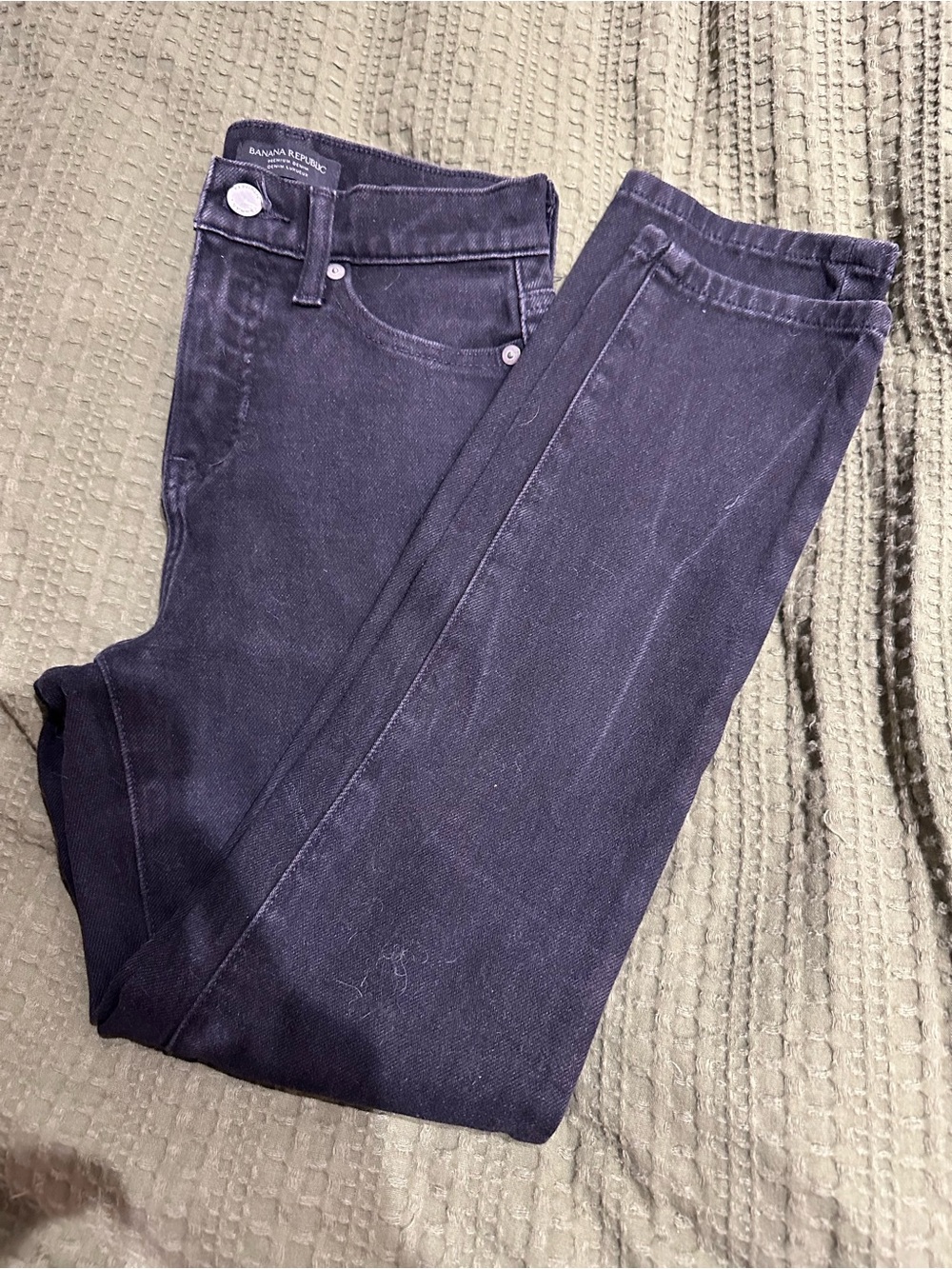 Banana Republic Black High-Rise Slim Jeans